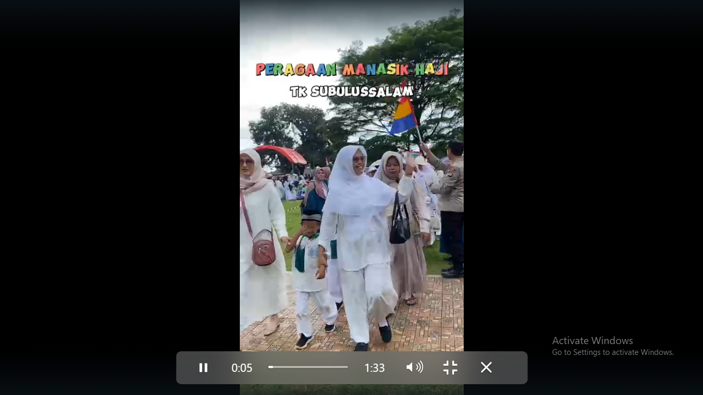 TK Subulussalam -peragaan manasik haji-